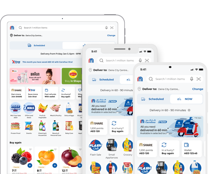 Carrefour - 3 Devices